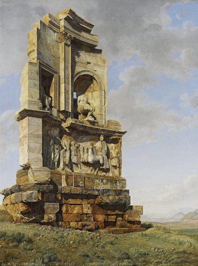 El monumento a Filopapo, Atenas de Giovanni Battista Lusieri